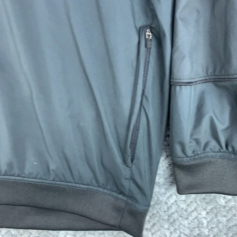 Under Armour Pullover Mens Large Black Zip Pockets Lightweight Jacket Mesh Lined